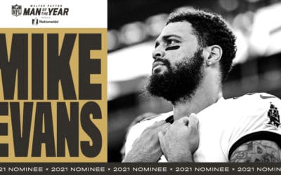 Mike Evans Nominated for Walter Payton NFL Man of the Year Award, Presented by Nationwide, For Third Year in a Row