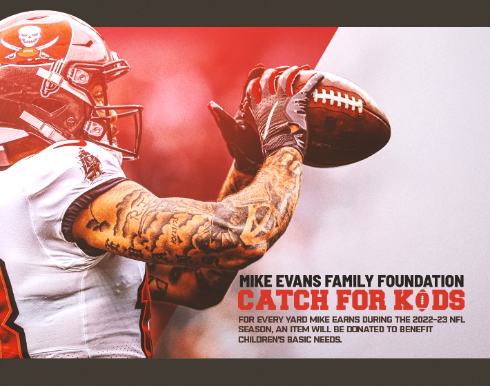 With 'Catch for Kids' Campaign, Mike Evans continues to give back - Bucs  Nation